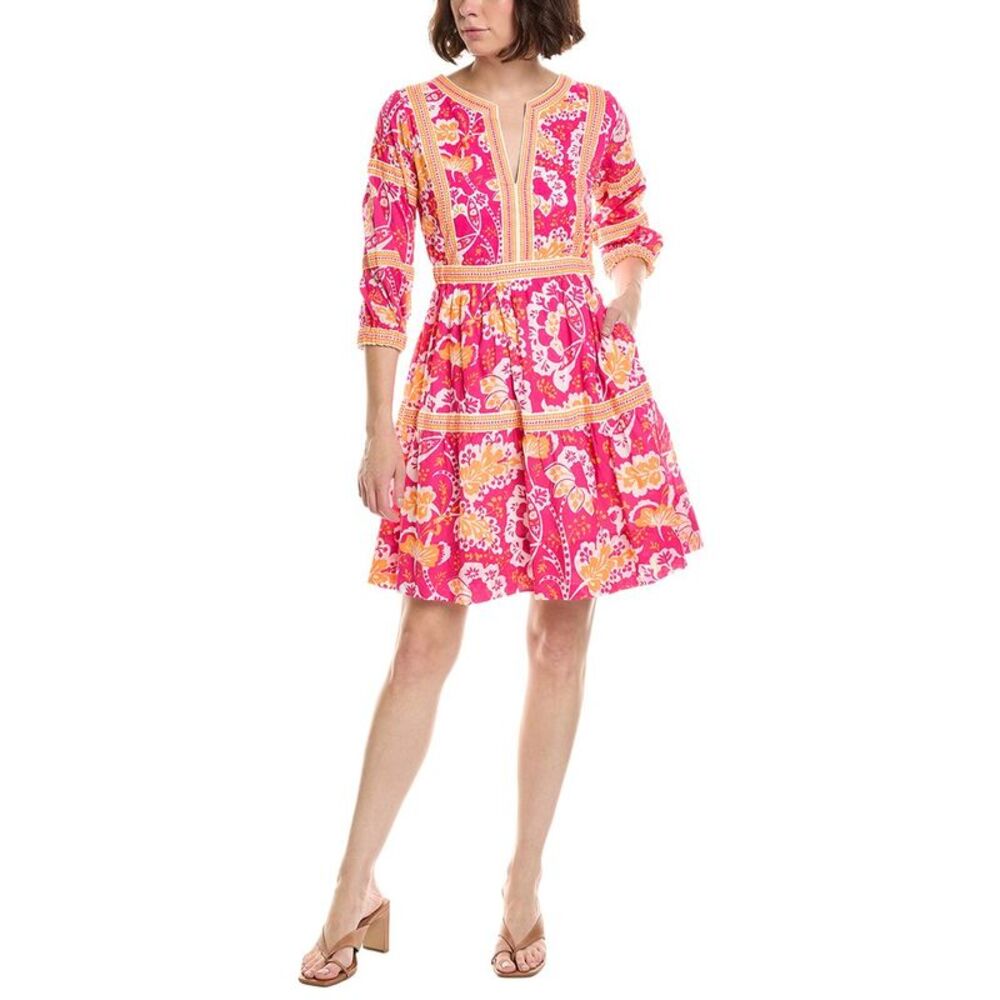 Gretchen Scott Womens Floral Dress, Pink